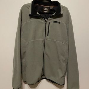 Timberland Men’s Fleece Jacket, Gray, Full Zip, Size XL